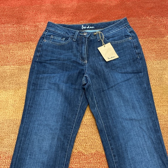 Boden WC115 Denim Straight Leg Blue Jeans , size 4R (US) New with Tags - Picture 3 of 5